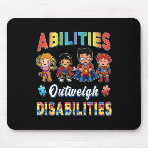 Mousepad Autismo Sensibilização Supera Deficiências T