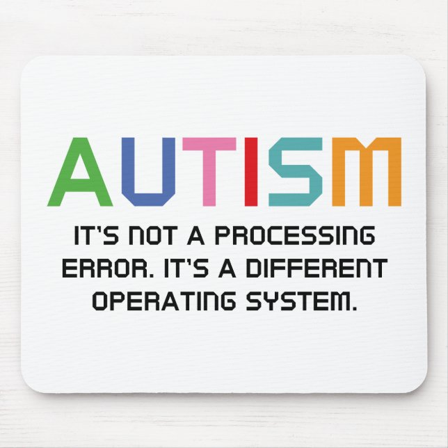 Mousepad Autismo sistema operativo (Frente)