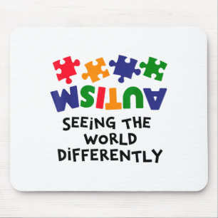 Mousepad Autismo Vendo o Mundo de Forma Diferente Conscient