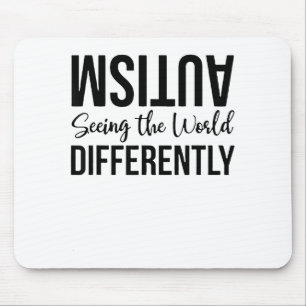 Mousepad Autismo Vendo O Mundo De Forma Diferente T-shirt.p