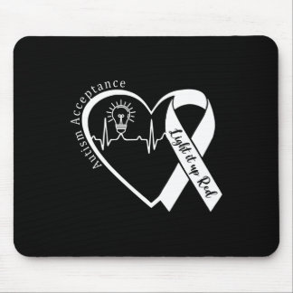 Mousepad Autismo - Vermelho em vez disso - Aceitação sem Co