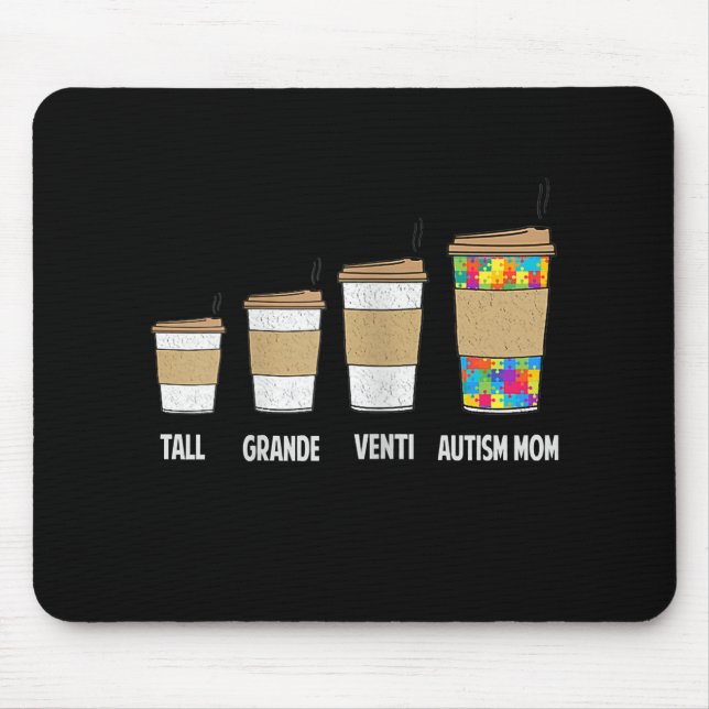 Mousepad Autista | Altura Grande Venti Café Mãe (Frente)