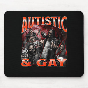 Mousepad Autista E Gay Engraçado Esqueleto Meme Bootleg Dur