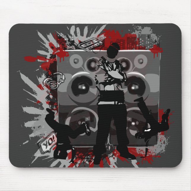 Mousepad Auto-falante de Hip Hop (Frente)