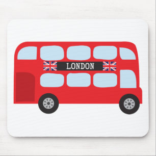 Mousepad Autocarro de dois andares de Londres