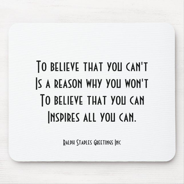 Mousepad Autoconfiança (Frente)