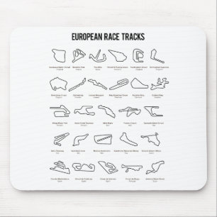 Mousepad Autódromos europeus