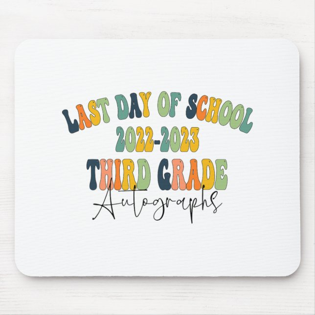 Mousepad Autográficos 2023 do 3º ano da escola (Frente)