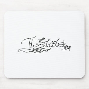 Mousepad Autógrafo da rainha Elizabeth mim de Inglaterra