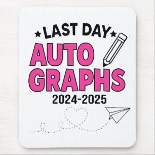 Mousepad Autografos do último dia 2024-2025 Graduação