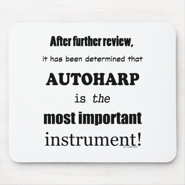 Mousepad Autoharp - Instrumento Mais Importante (Frente)