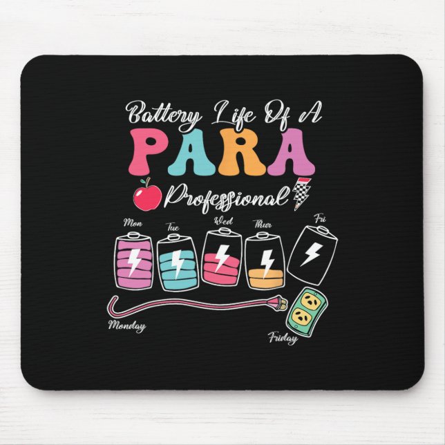 Mousepad Autonomia Da Bateria De Um Paraprofissional De Vol (Frente)
