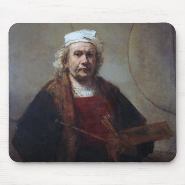 Mousepad Autorretrato com Dois Círculos, Rembrandt (Frente)