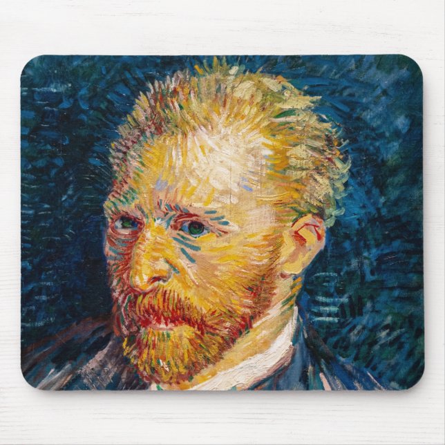 Mousepad Autorretrato de Vincent Van Gogh (Frente)