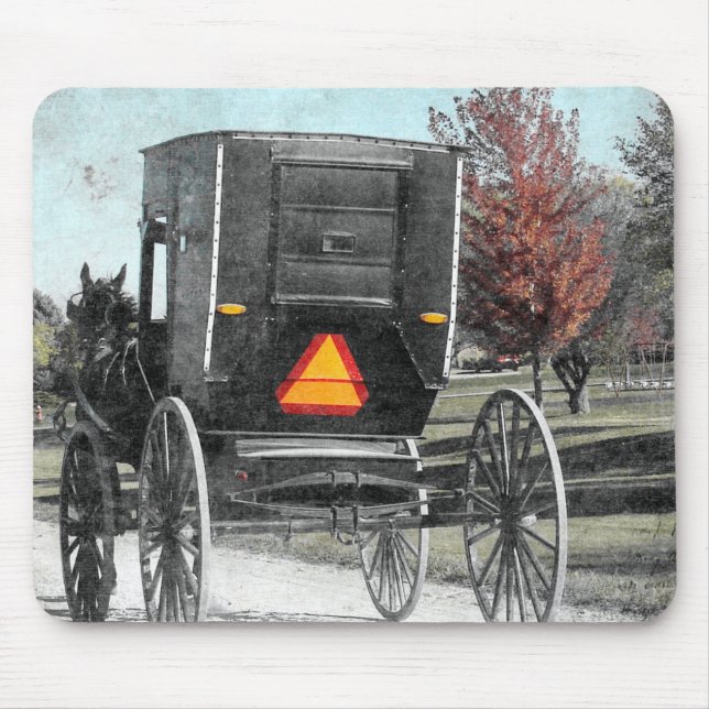 Mousepad Autumn Amish Buggy (Frente)