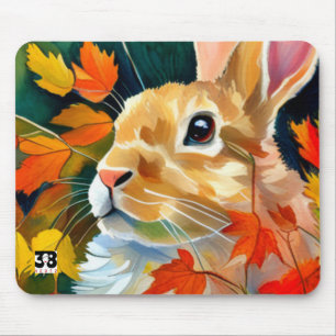 Mousepad Autumn Bunny