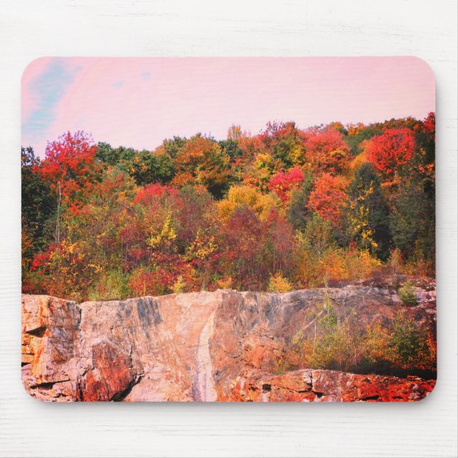Mousepad Autumn Deixa Granite Cliff Natureza (Frente)