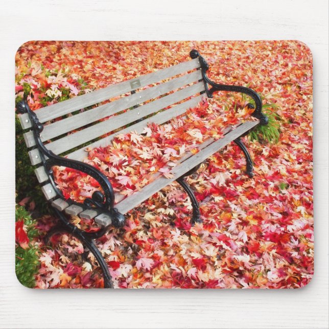 Mousepad Autumn Falling Leaf Nature (Frente)