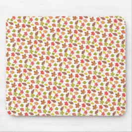 Mousepad Autumn Leaves Colorful Pattern