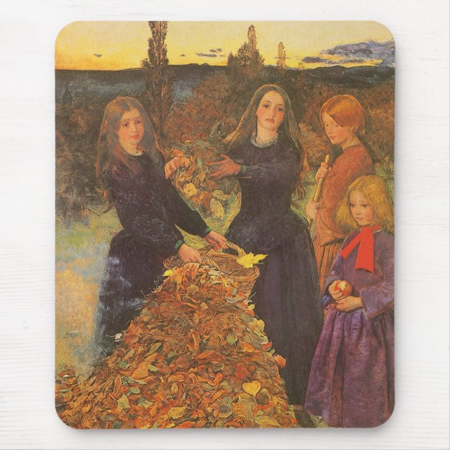 Mousepad Autumn Leaves por Sir John Everett Millais (Frente)
