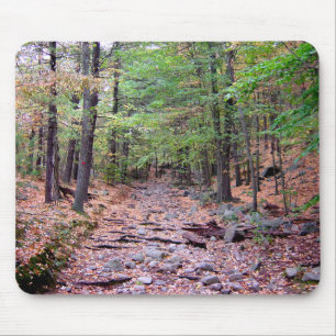 Mousepad Autumn on Blue Hills Reservation Red Dot Trail