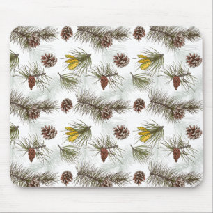 Mousepad Autumn Pine Cones
