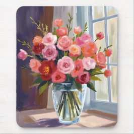 Mousepad Autumn Rose Bouquet Floral Fall