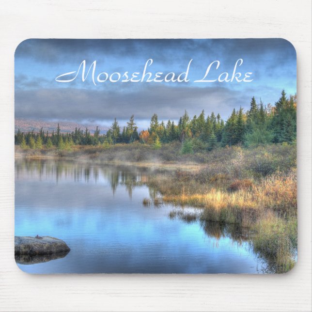 Mousepad Autumn Sunrise no lago Moosehead Maine (Frente)