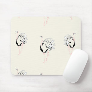Mousepad ave avestruz em castanho