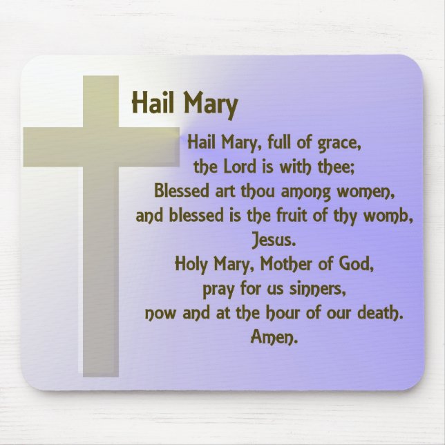 Mousepad Ave Mary ~ personalizável (Frente)