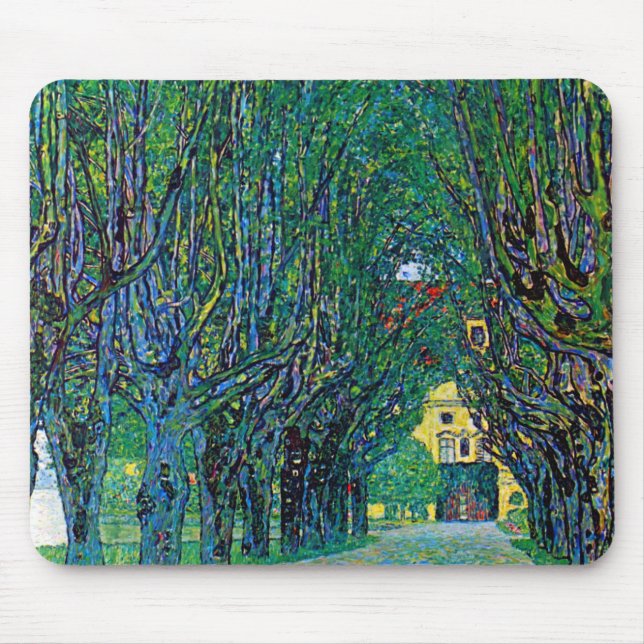 Mousepad Avenida na arte do parque do kammer dos schloss (Frente)
