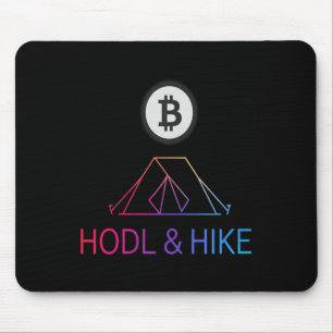 Mousepad Aventura de caminhada feminina Caminhada Blockchai