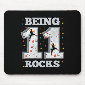 Mousepad Aventura de escalada de 11 anos de idade no aniver