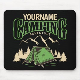 Mousepad Aventura de Viagem de Camp Familiar de Campos Pers