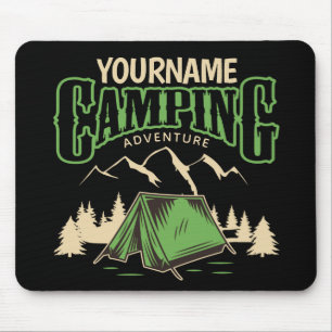Mousepad Aventura de Viagem de Camp Familiar de Campos Pers