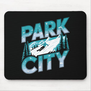 Mousepad Aventura divertida de esportes de inverno de esqui