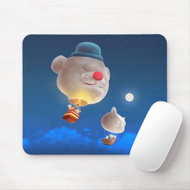 Mousepad Aventura do Balão do Night Sky (Com mouse)
