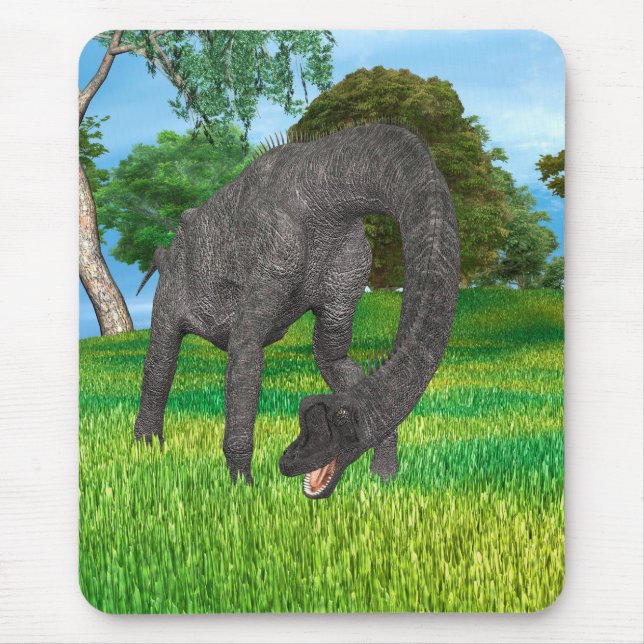 Mousepad Aventura na Selva do Dinossauro de Pescoço Longo (Frente)