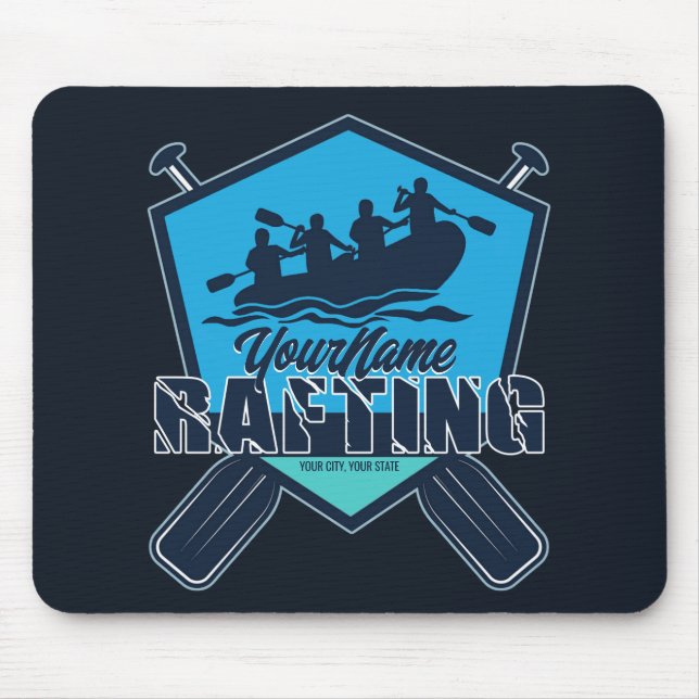 Mousepad Aventura Personalizada Rafting Whitewater River (Frente)