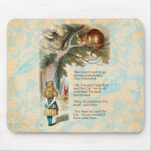Mousepad Aventuras de Alice no País das Maravilhas Gato de