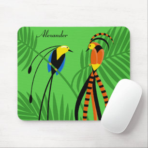 Mousepad Aves Brilhantes e Coloridas do Paraíso