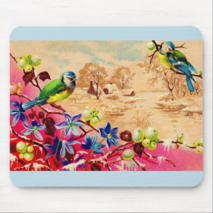 Mousepad aves e bagas
