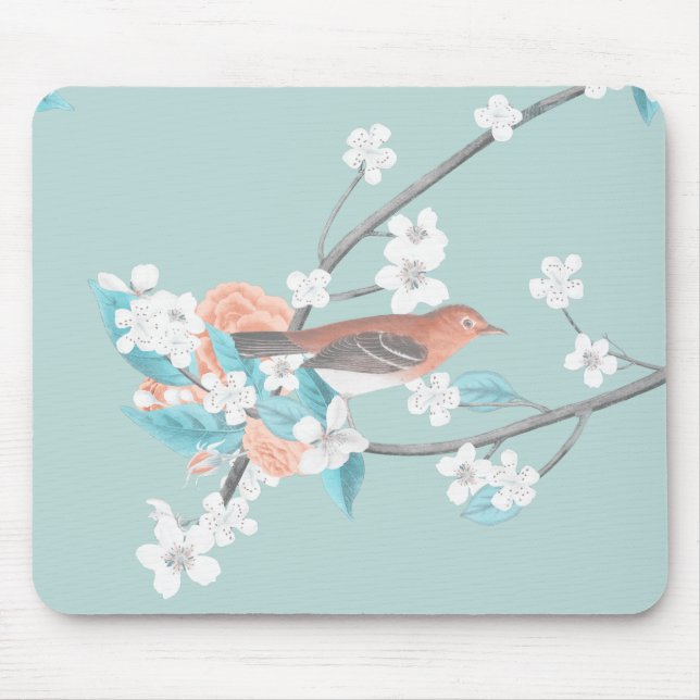 Mousepad Aves e Flores (Frente)
