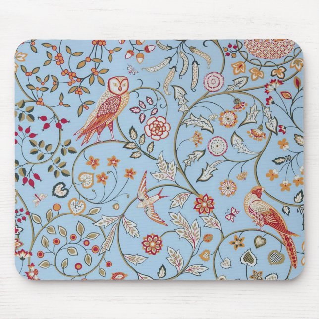 Mousepad Aves e Flores, William Morris (Frente)