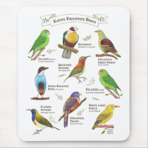 Mousepad Aves nativas das Filipinas