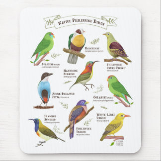 Mousepad Aves nativas das Filipinas