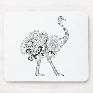 Mousepad Avestruz inspirada
