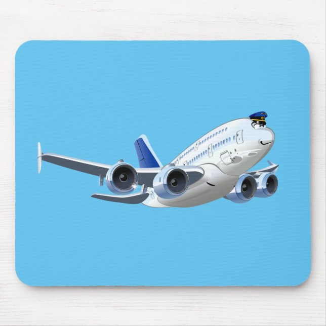 Mousepad Avião de animação (Frente)
