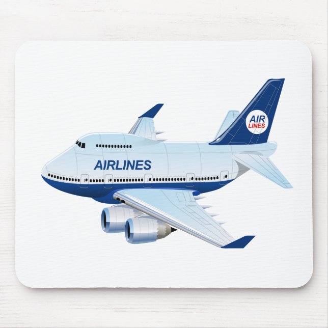 Mousepad Avião de animação (Frente)