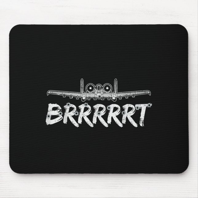 Mousepad Avião de Ataque Militar Engraçado Apoio Aéreo Prox (Frente)